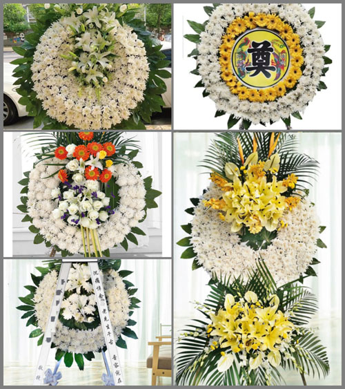 湖北黄冈市英山县温泉镇上马坳村花圈速递
